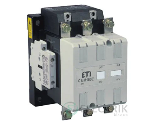 Контактор CEM 150Е.22 415V/AC/DC 150A 75kW AC3, ETI