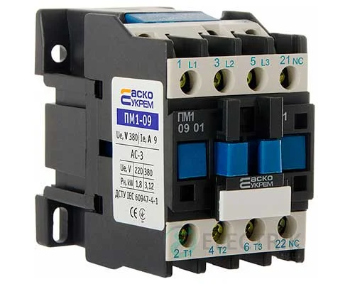 Контактор ПМ 1-09-01 B7 9A 24V/AC 1НЗ АСКО-УКРЕМ A0040010112