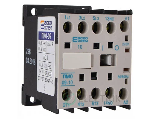 Контактор ПМ 0-09-10 M7 9А 220В/AC 1НО АСКО-УКРЕМ A0040010039