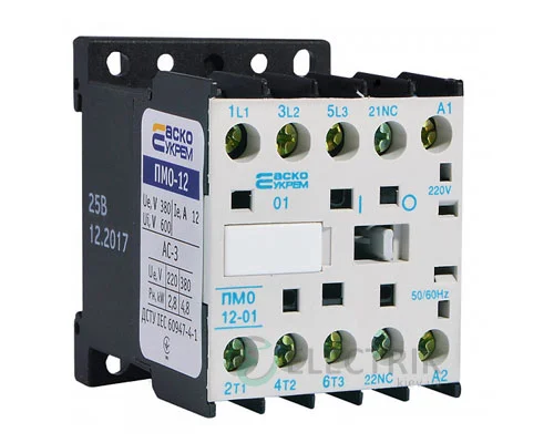 Контактор ПМ 0-12-01 M7 12А 220В/AC 1НЗ АСКО-УКРЕМ A0040010040
