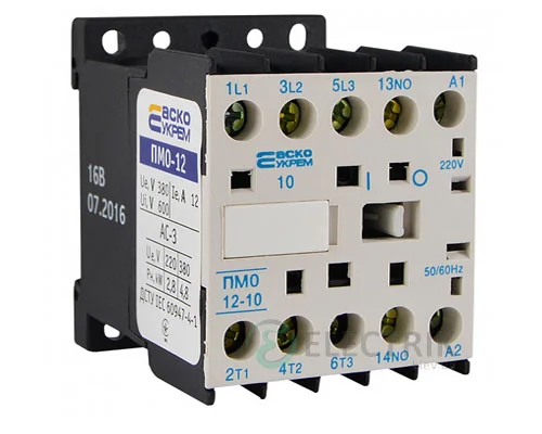 Контактор ПМ 0-12-10 M7 12А 220В/AC 1НО АСКО-УКРЕМ A0040010041