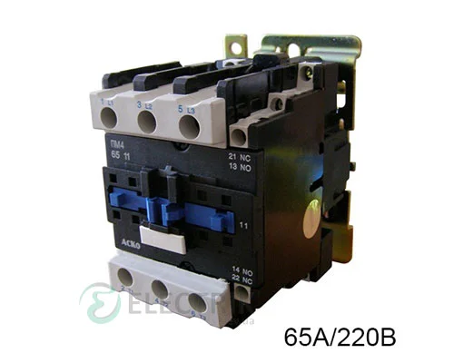 Контактор ПМ 4-65 M7 65А 220В/AC 1НО+1НЗ АСКО-УКРЕМ A0040010054