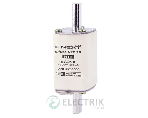 Запобіжник плавкий e.fuse.NT0.25, габарит 0, 25А, E.NEXT