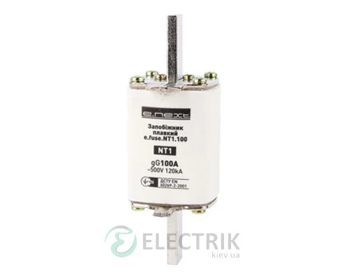 Запобіжник плавкий e.fuse.NT1.63, габарит 1, 63А, E.NEXT