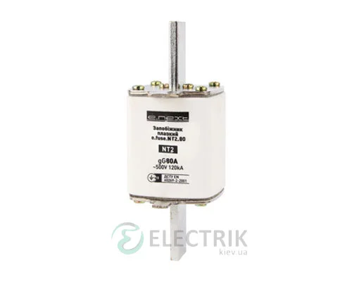 Предохранитель плавкий e.fuse.NT2.80, габарит 2, 80А, E.NEXT