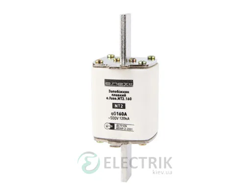 Запобіжник плавкий e.fuse.NT2.160, габарит 2, 160А, E.NEXT