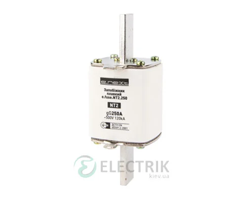 Запобіжник плавкий e.fuse.NT2.250, габарит 2, 250А, E.NEXT