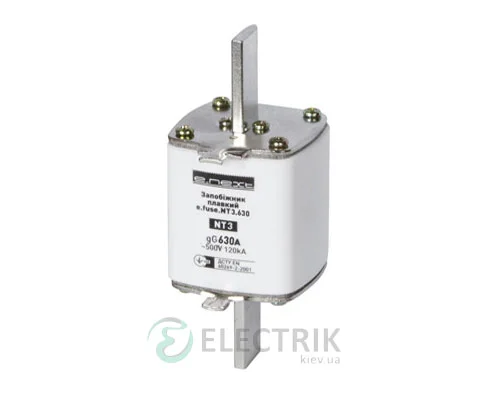 Запобіжник плавкий e.fuse.NT3.500, габарит 3, 500А, E.NEXT
