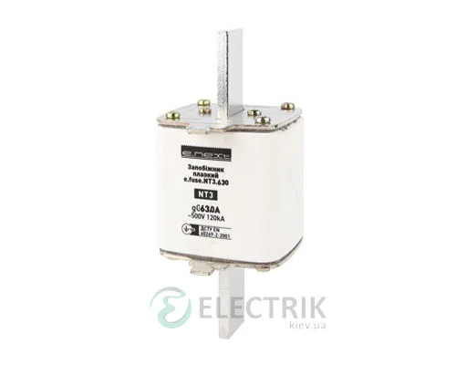 Предохранитель плавкий e.fuse.NT3.630, габарит 3, 630А, E.NEXT
