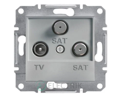 Розетка TV-SAT-SAT кінцева (1 дБ) алюміній, Asfora EPH3600161