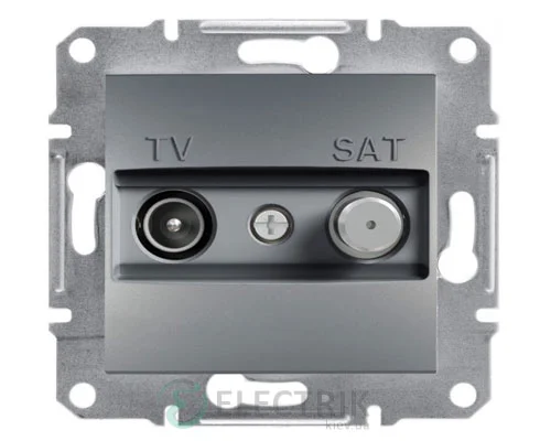 Розетка TV-SAT кінцева (1 дБ) сталева, Asfora EPH3400162