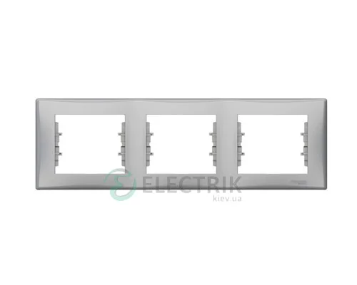 Рамка 3-постова горизонтальна IP44, алюміній, Sedna SDN5810760