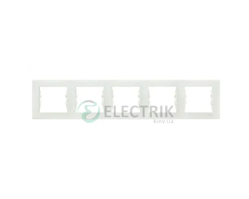 Горизонтальна рамка 5-постова, слонова кістка, Sedna SDN5800923