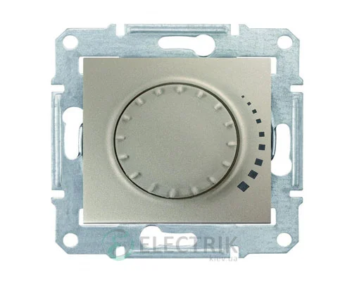 Светорегулятор поворотный емкостной, титан, Sedna SDN2200668