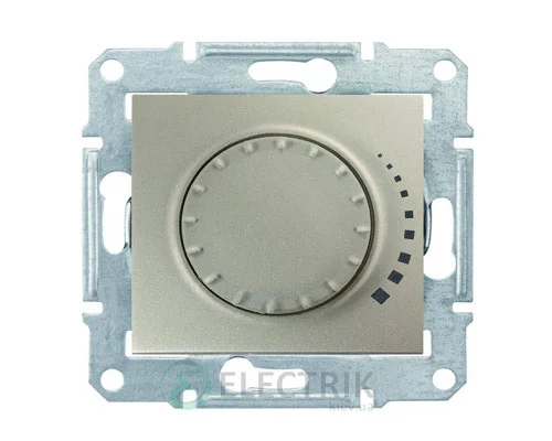 Светорегулятор поворотный индуктивный, титан, Sedna SDN2200468