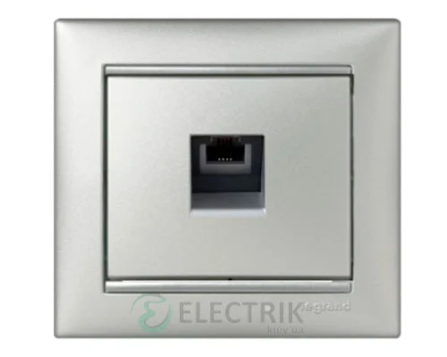Телефонна розетка Legrand Valena 770138 (алюміній)