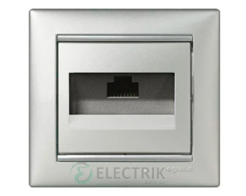Комп’ютерна розетка Legrand Valena 770230 (алюміній)