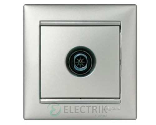 Кінцева розетка TV Legrand Valena 770130 (алюміній)