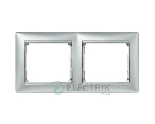 Рамка двопостова Legrand Valena 770152 (алюміній)