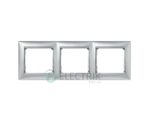 Рамка трьохпостова Legrand Valena 770153 (алюміній)