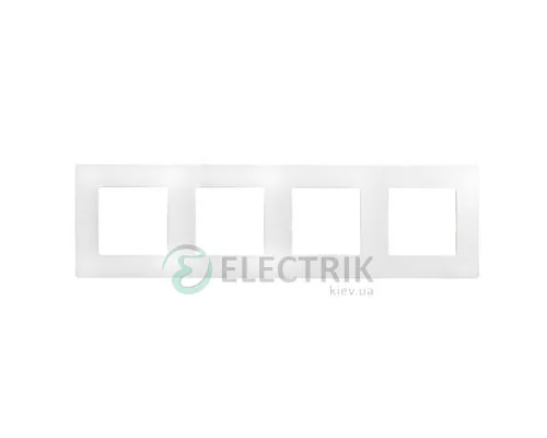 Рамка 4-местна, білий Legrand Etika 672504