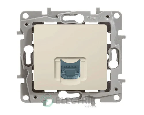 Комп’ютерна розетка RJ45 кат.5 UTP, слонова кістка (крем) Legrand Etika 672341
