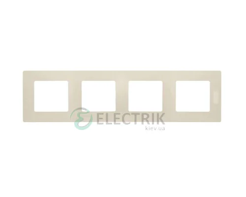 Рамка 4-постова, слонова кістка (крем) Legrand Etika 672514