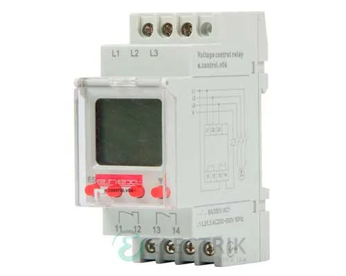 Реле контролю напруги трьохфазне цифрове e.control.v06