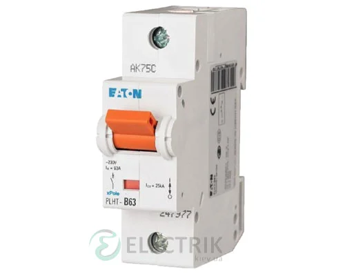 Автоматичний вимикач EATON PLHT-C63 (247986)