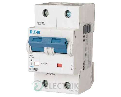 Автоматичний вимикач EATON PLHT-C20/2 (248007)