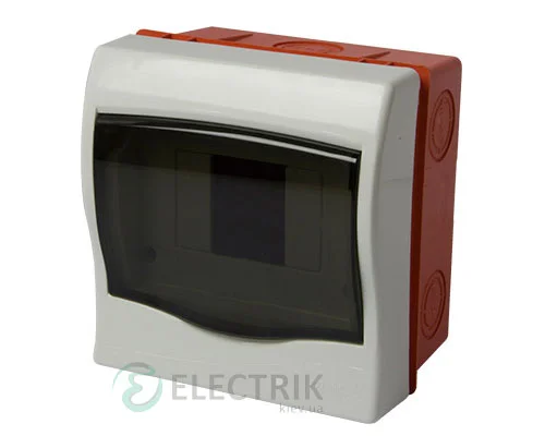 Корпус пластиковый 4-модульный e.plbox.stand.w.04m, встраиваемый