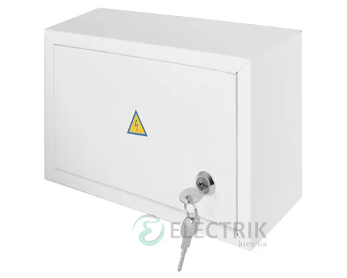 Корпус e.mbox.stand.n.12.z металевий, під 12 мод., навісний, з замком (s0100020)