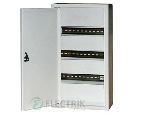 Корпус e.mbox.stand.n.48.z металевий, під 48 мод., навісний, з замком (s0100124)