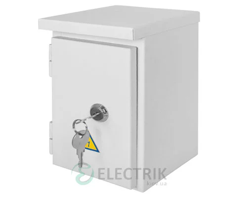 Корпус e.mbox.stand.n.04.z металевий, під 4мод., герметичний IP54, навісний, з замком (s0100127)
