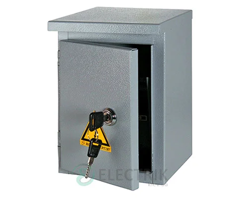 Корпус e.mbox.stand.n.06.z металевий, під 6мод., герметичний IP54, навісний, з замком (s0100128)