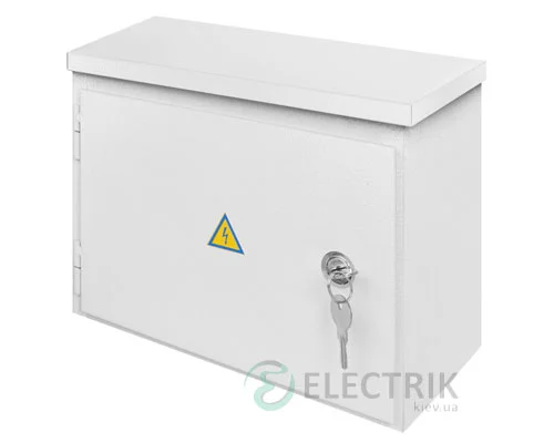 Корпус e.mbox.stand.n.12.z металевий, під 12мод., герметичний IP54, навісний, з замком (s0100129)