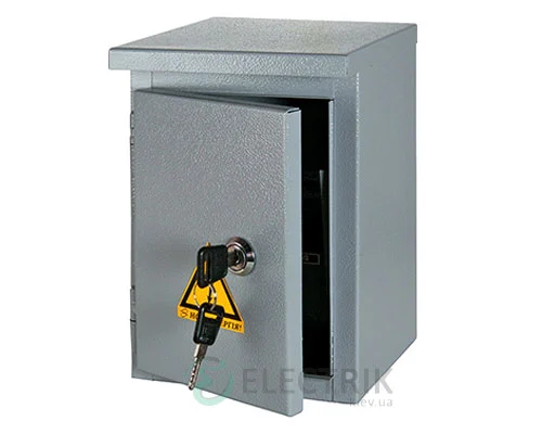 Корпус e.mbox.stand.n.15.z металевий, під 15мод., герметичний IP54, навісний, з замком (s0100130)