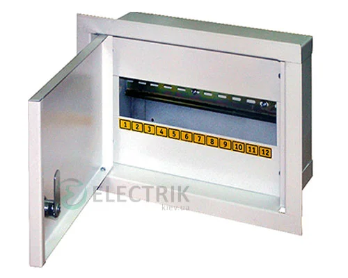 Корпус e.mbox.stand.w.12.z металевий, під 12 мод., вбудовуваний, з замком (s0100021)