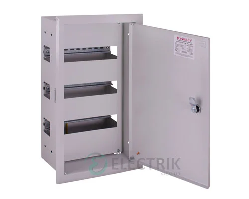 Корпус металлический e.mbox.pro.w.36z IP31 встраиваемый на 36 модулей с замком (s0100211)