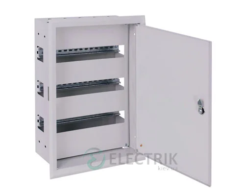 Корпус металлический e.mbox.pro.w.54z IP31 встраиваемый на 54 модуля с замком (s0100213)