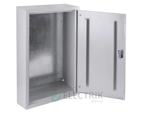 Металевий корпус e.mbox.pro.p.40.30.20z IP31 з монтажною панеллю (400х300х200)