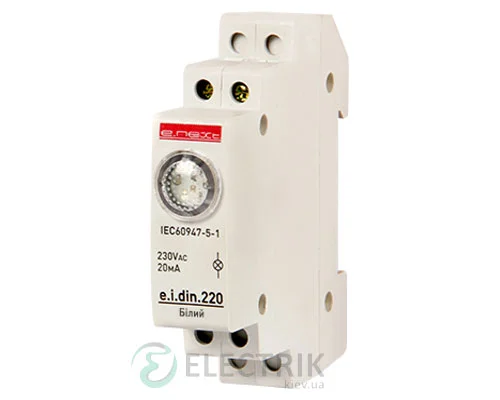Индикатор на DIN-рейку e.i.din.220.white, белый (p059005)