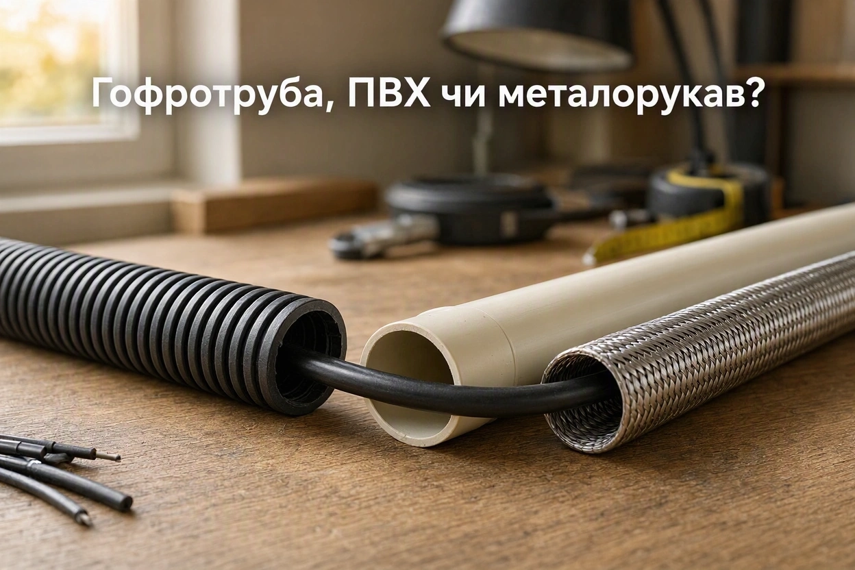 Гофра, ПВХ труба или металлорукав: что выбрать для прокладки кабеля