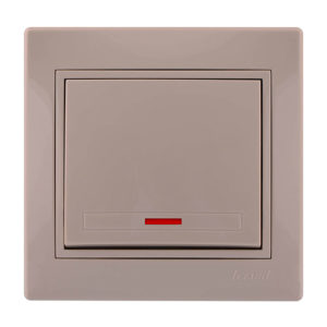 Выключатель Lezard Mira 1 кл., крем (701-0303-111)