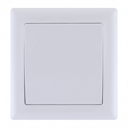 Выключатель кнопочный 1кл серия ВК01-14-0-ББ BOLERO (белый), IEK