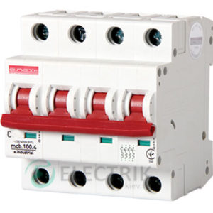 Автоматический выключатель e.industrial.mcb.100.3N.C25, 3P+N 25 А характеристика C