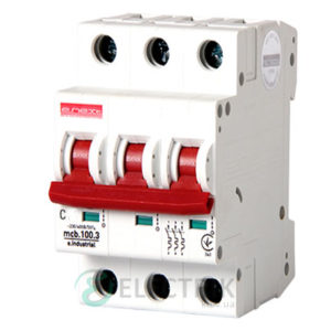 Автоматический выключатель e.industrial.mcb.100.3.C10, 3P 10 А характеристика C