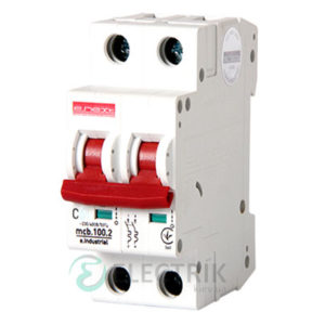 Автоматический выключатель e.industrial.mcb.100.2.C16, 2P 16 А характеристика C