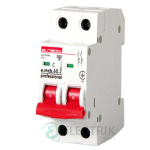 Автоматический выключатель e.mcb.pro.60.2.C 25 new, 2P 25 А характеристика C, E.NEXT