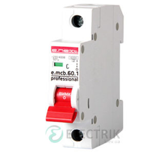 Автоматический выключатель e.mcb.pro.60.1.C 32 new, 1P 32 А характеристика C, E.NEXT